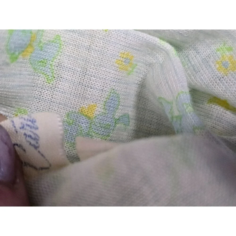 Vintage Carters Pastel Footed Animal Print Pants
